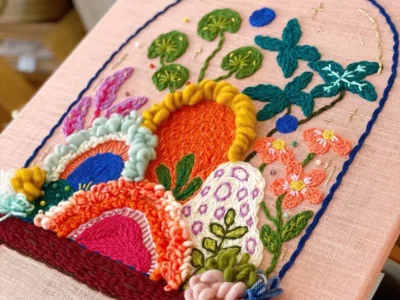 Pi Williams - Mixed media embroidery