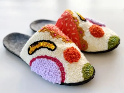 Pi Williams - Punch Needle Slippers