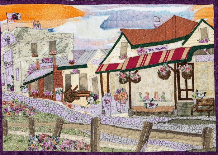 Spring Sunset in Stanley Tasmania quilt by Kay Halit