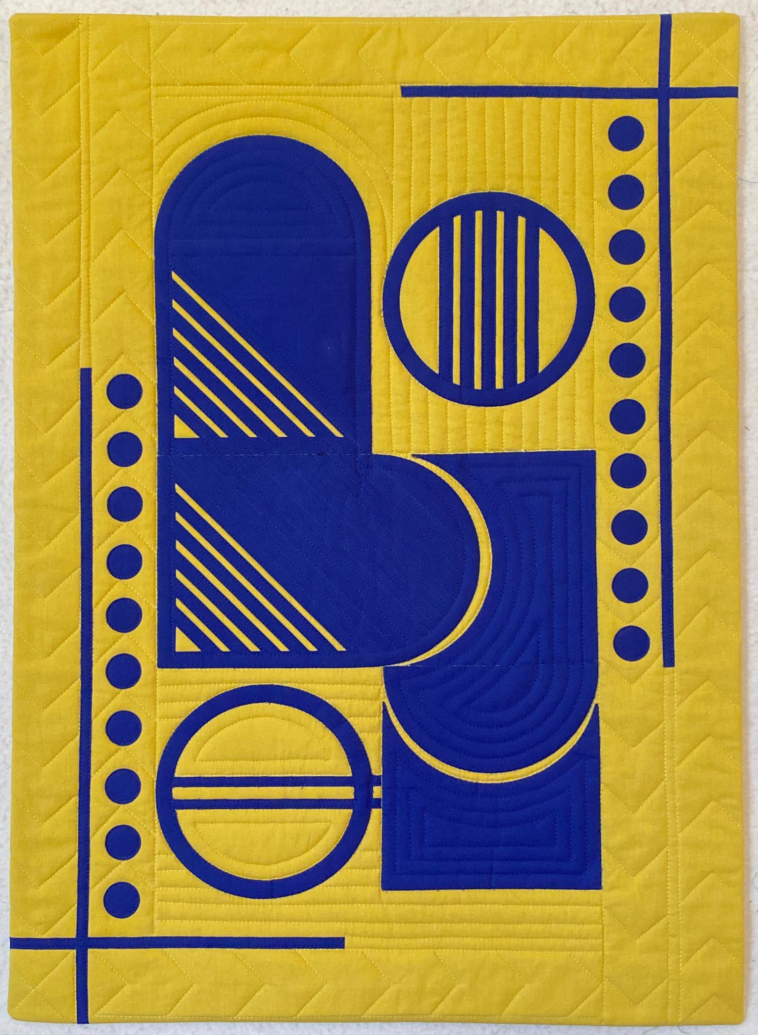 Meditations 1 – Flute and Harp quilt by Julia Arden